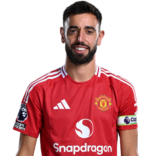 Bruno Fernandes in a Manchester United shirt