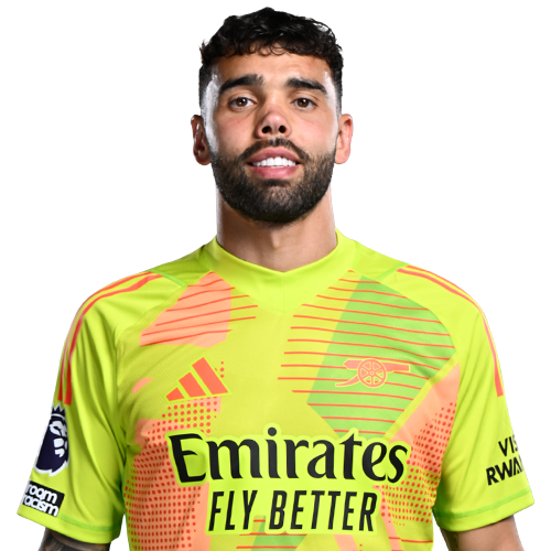David Raya in Arsenal goalkeeper kit