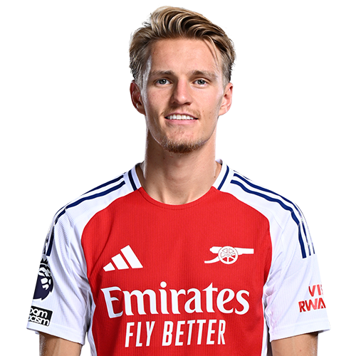 Martin Odegaard in a Norway shirt