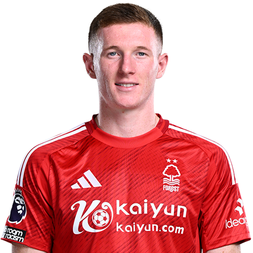 Elliot Anderson in Nottingham Forest kit