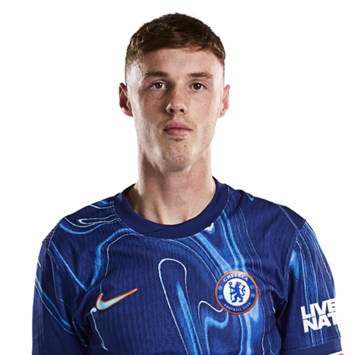 Cole Palmer in a Chelsea shirt