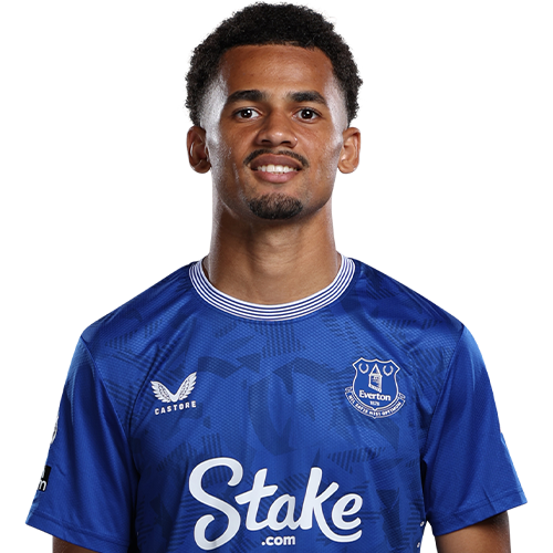 Iliman Ndiaye in Everton kit