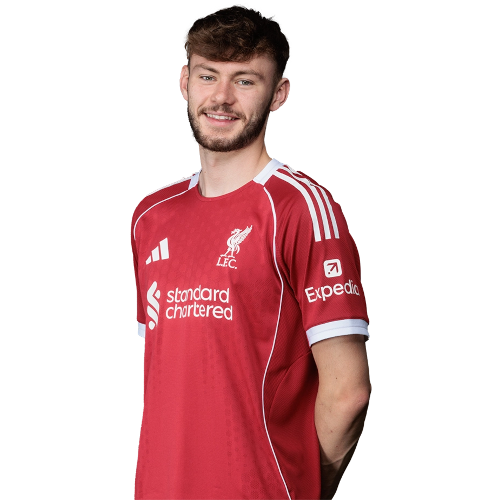 Conor Bradley in Liverpool kit