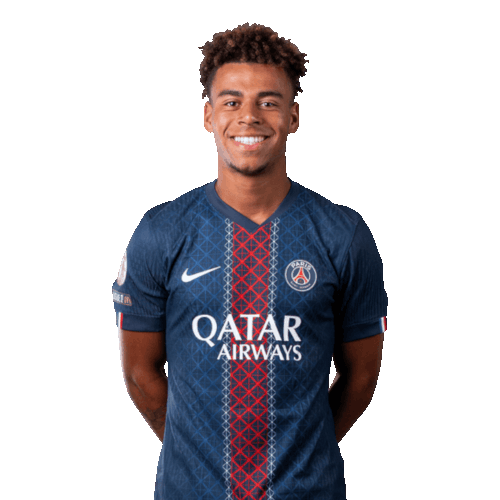 Désiré Doué in PSG kit