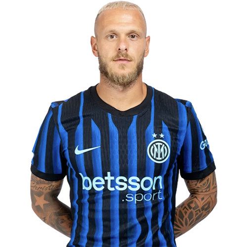 Federico Dimarco in Inter Milan kit