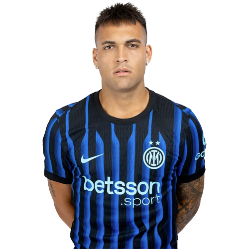 Lautaro Martínez in Inter Milan kit