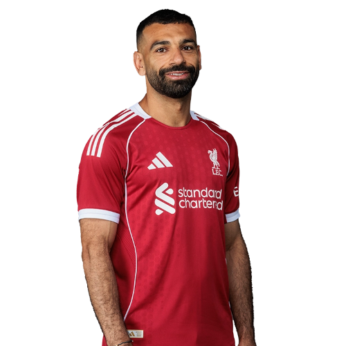 Mohamed Salah in a Liverpool shirt