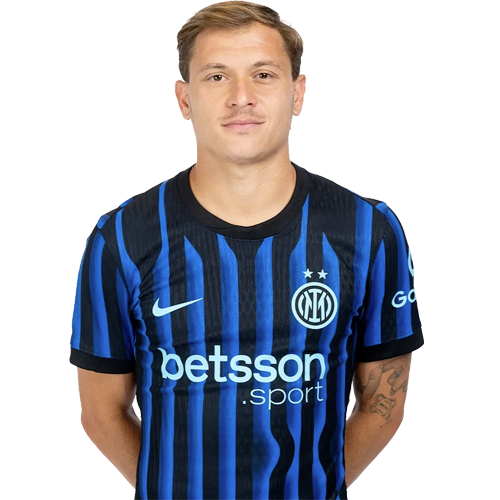 Nicolò Barella in Inter Milan kit