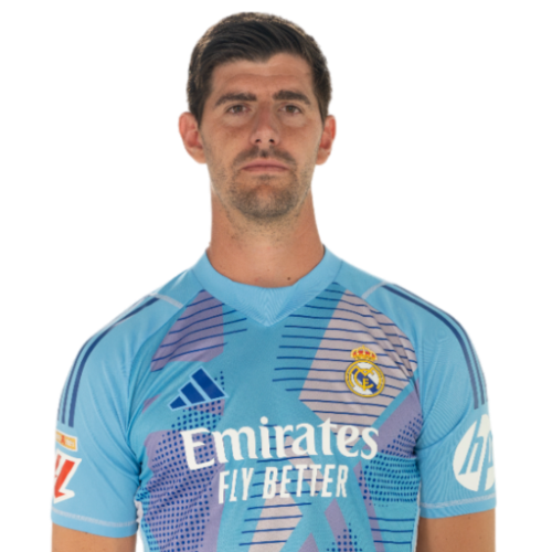 Thibaut Courtois in a Belgium shirt