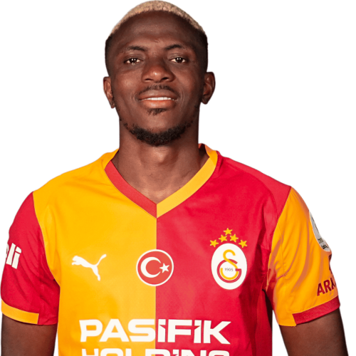 Victor Osimhen in a Napoli shirt