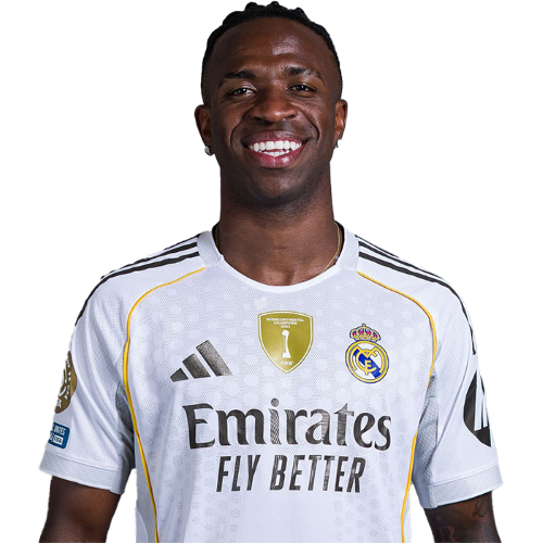Vinicius Jr in the Real Madrid shirt