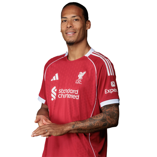 Virgil van Dijk in a Netherlands shirt