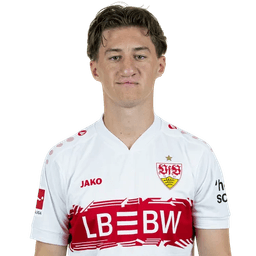 Angelo Stiller in VfB Stuttgart kit