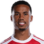 Gabriel Magalhães in an Arsenal kit