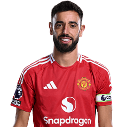 Bruno Fernandes in a Manchester United shirt