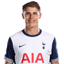 Micky van de Ven in Tottenham Hotspur kit