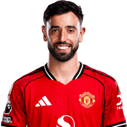Bruno Fernandes in a Manchester United shirt