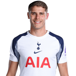 Micky van de Ven in Tottenham Hotspur kit