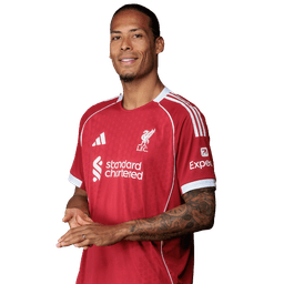 Virgil van Dijk in a Netherlands shirt